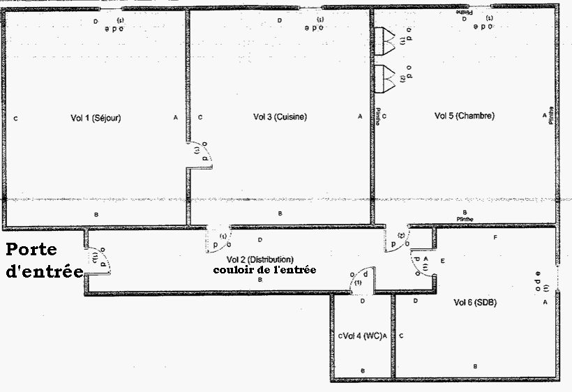 plan de l'appartement à roanne city