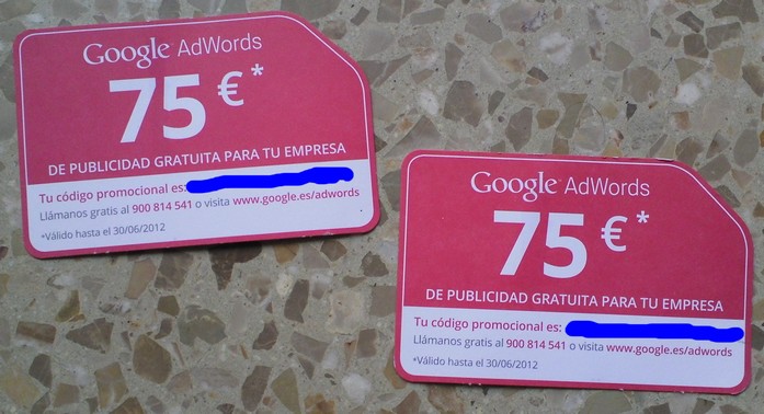 cadeaux coupons google adwords attribués