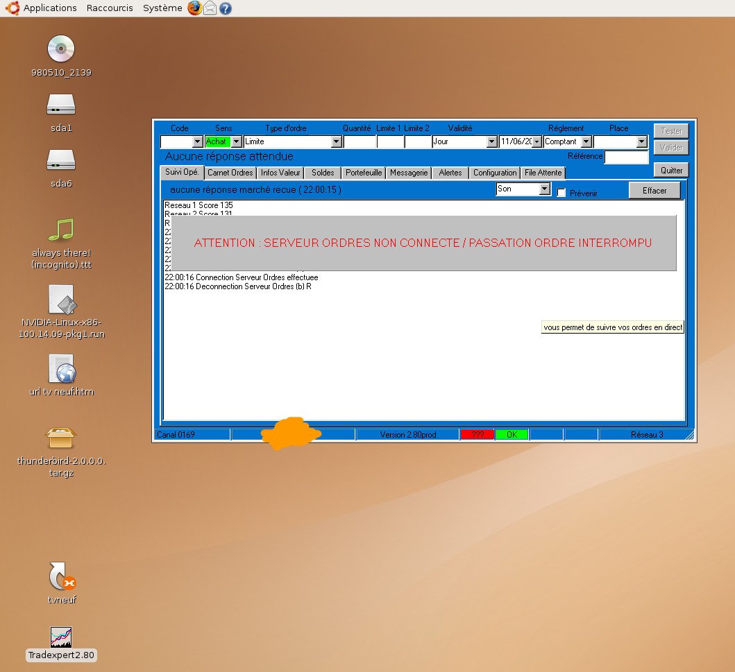tradexpert zetrader sous linux wine