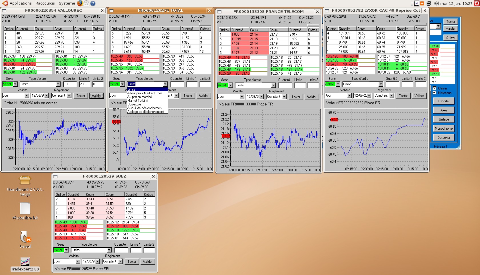 tradexpert zetrader linux wine mini vues seance de bourse